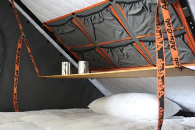 ALU-CAB KLAPPBARER TISCH FÜR CANOPY & KHAYA CAMPER, ICARUS & HERCULES HUBDACH