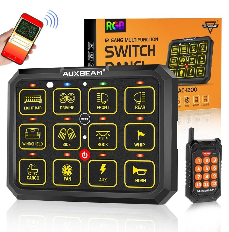 Auxbeam 12 Fach Switch Panel