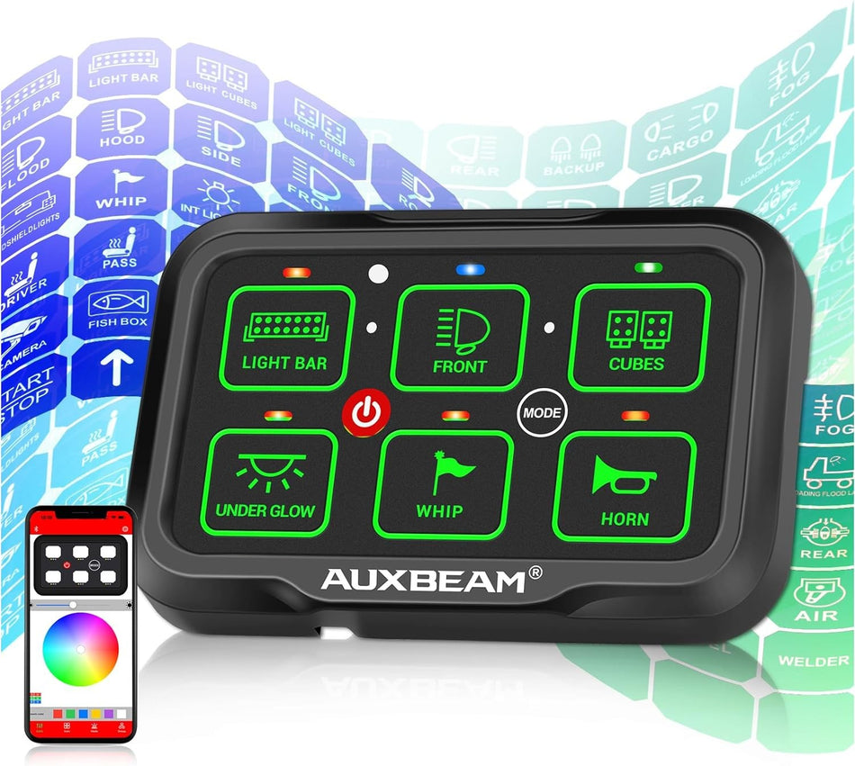 Auxbeam 6Fach Switch Panel