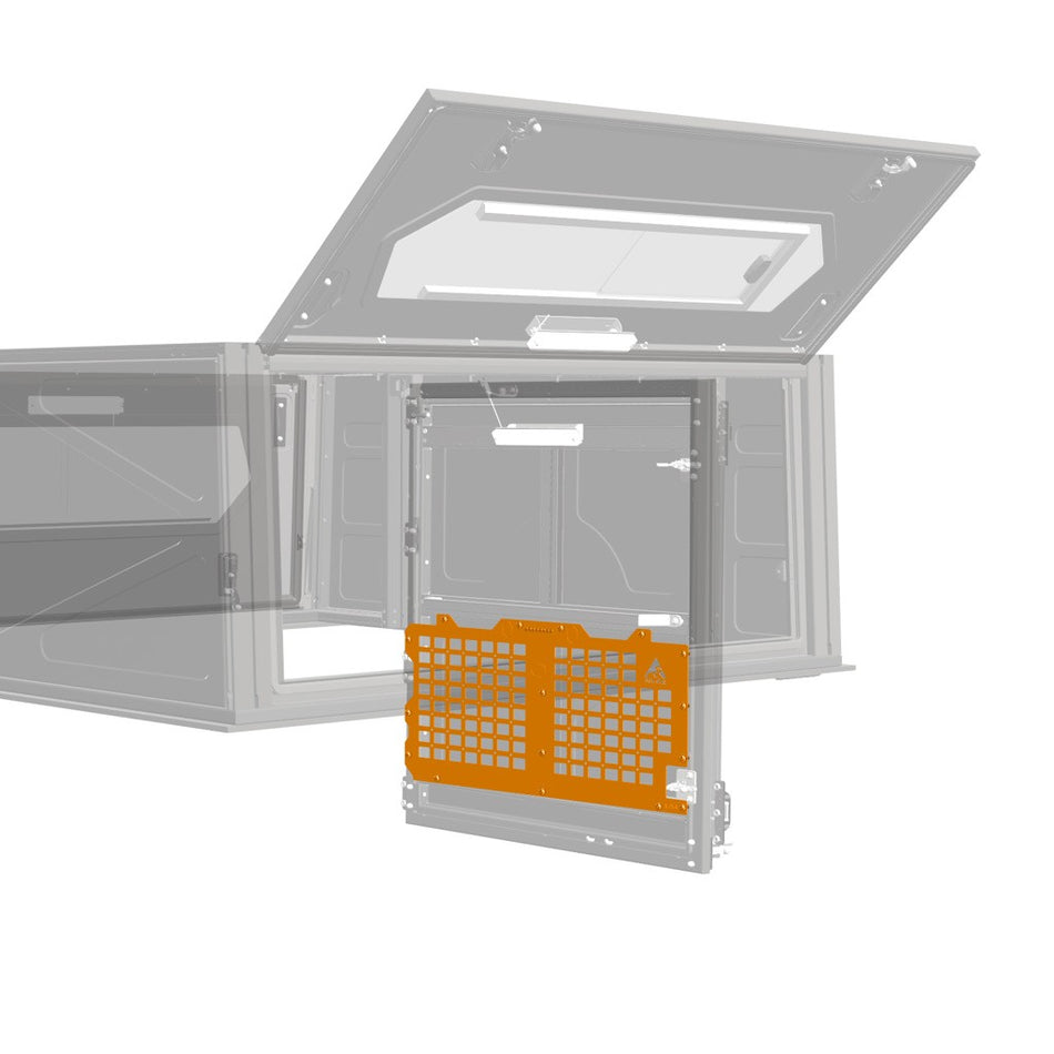 Alu-Cab ModCAP & Camper Molle Platte für Hecktür Untern DC & XC