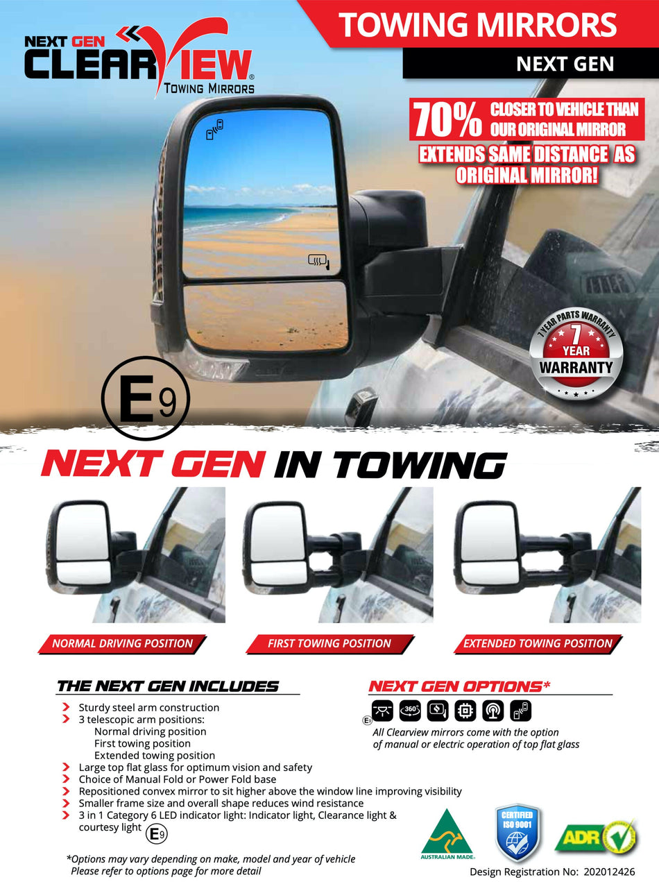 Clearview Außenspiegel NextGen RAM DS 2009-