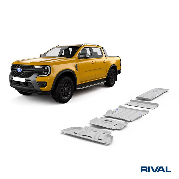 RIVAL Unterfahrschutz Set Ranger/Amarok 2023+ 5 teilig ALU 4mm