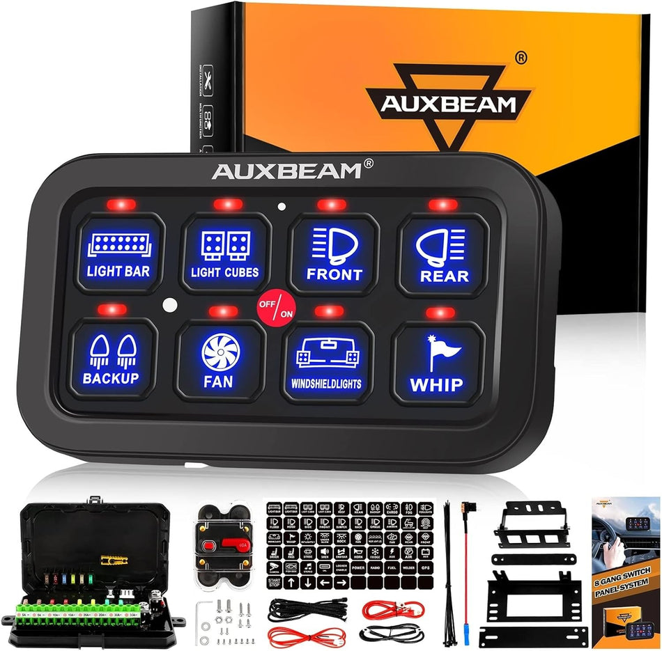 Auxbeam 8 Fach Switch Panel mit App&FB