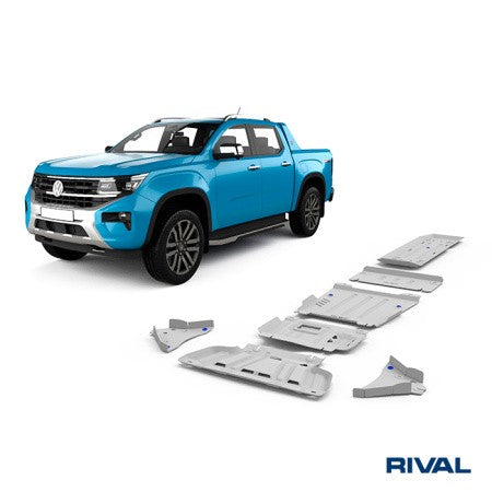 RIVAL Unterfahrschutz Set Ranger/Amarok 2023+ 6 teilig ALU 6mm