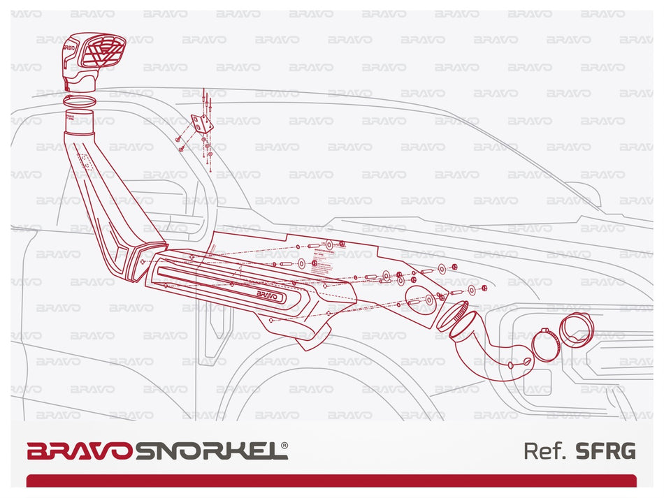 Bravo Snorkel Ford Ranger NextGen 2023+