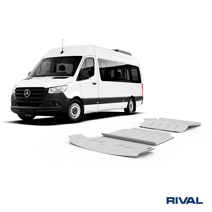 RIVAL Unterfahrschutz Set Mercedes Benz Sprinter 2023+ Motor/Getriebe ALU 6mm