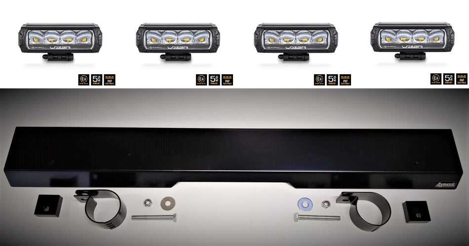 Ford Ranger Überroll-Bügelset 4 mit Lazerlamps Triple-R 750 Gen2