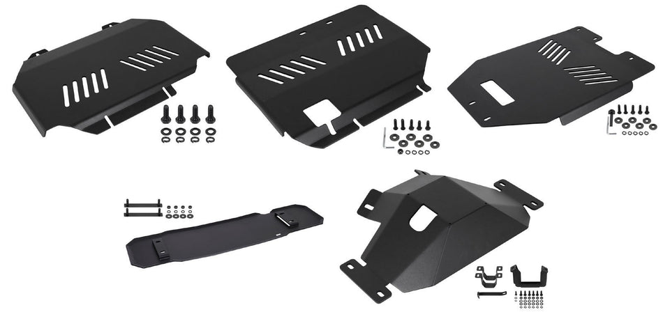 Black Stealth HD Unterfahrschutz Set 5 teilig 7mm Alu