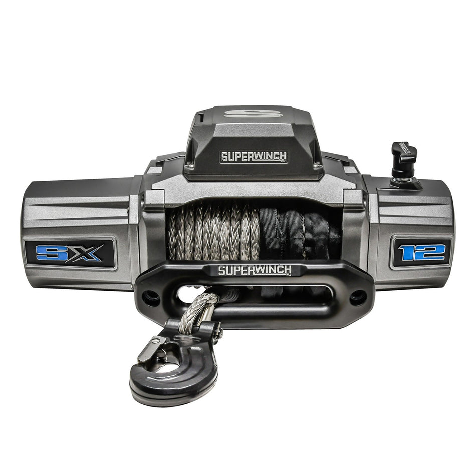 SUPERWINCH SX12SR mit Kunststoffseil