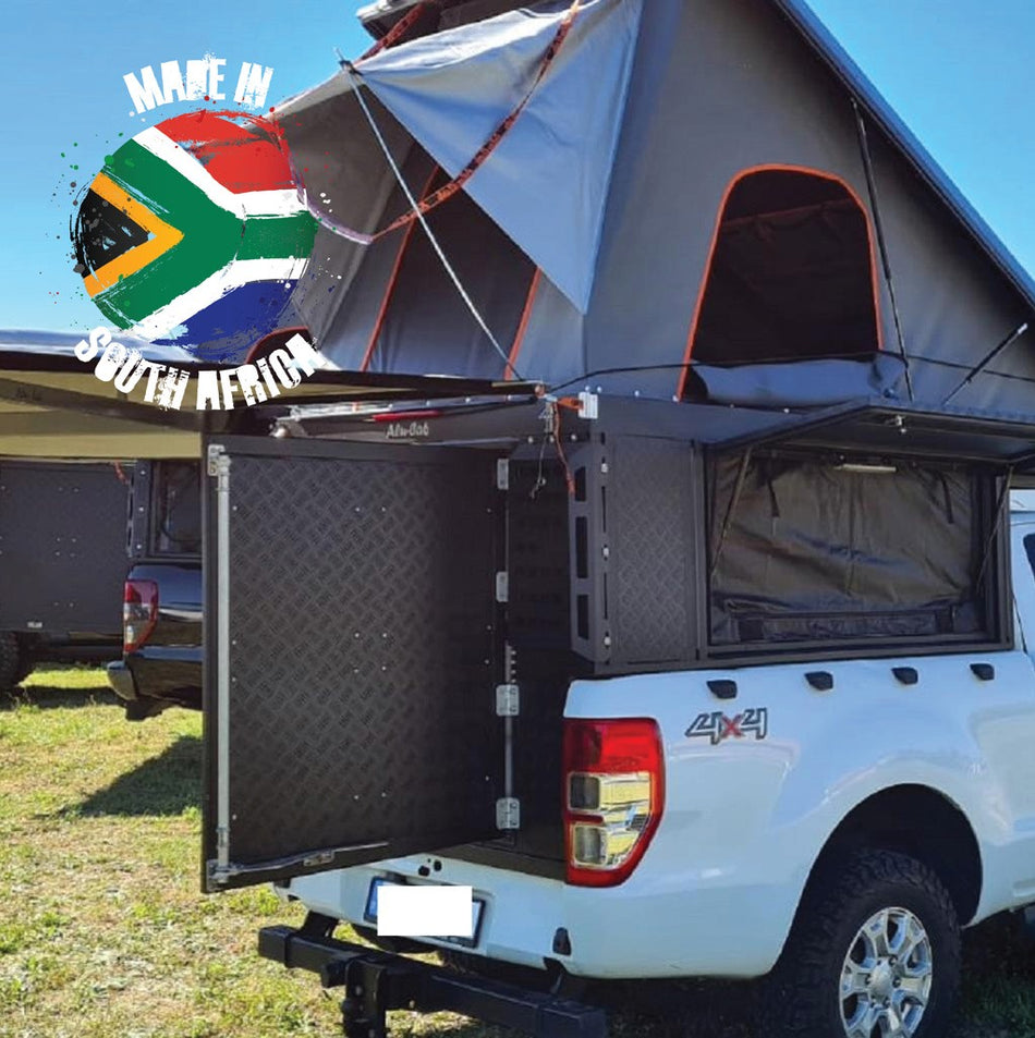 Alu-Cab Canopy Camper Ford Ranger X/Cab 2012-22 in schwarz